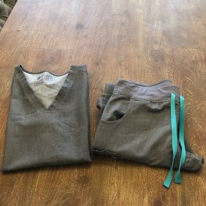 Figs Technical scrub top and pants